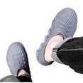 thumbnail image 7 of Crunowin Women's Comfort Rain Shoes, Soft Sole Low-Cut Waterproof Non-Slip Stylish Wide Size Outdoor Shoes Gray 9.5, 7 of 7