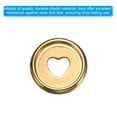 thumbnail image 4 of Uxcell 24mm Plastic Book Binding Discs Discbound Expansion Discs Plating Heart Binder Rings, Golden 22 Pack, 4 of 6