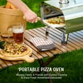 thumbnail image 6 of Outdoor Pizza Oven Stainless Steel Portable Oven w 12in Pizza Stone More Silver, 6 of 13