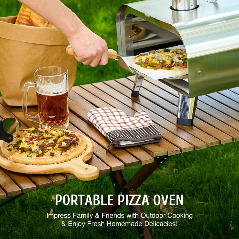 Outdoor Pizza Oven Stainless Steel Portable Oven w 12in Pizza