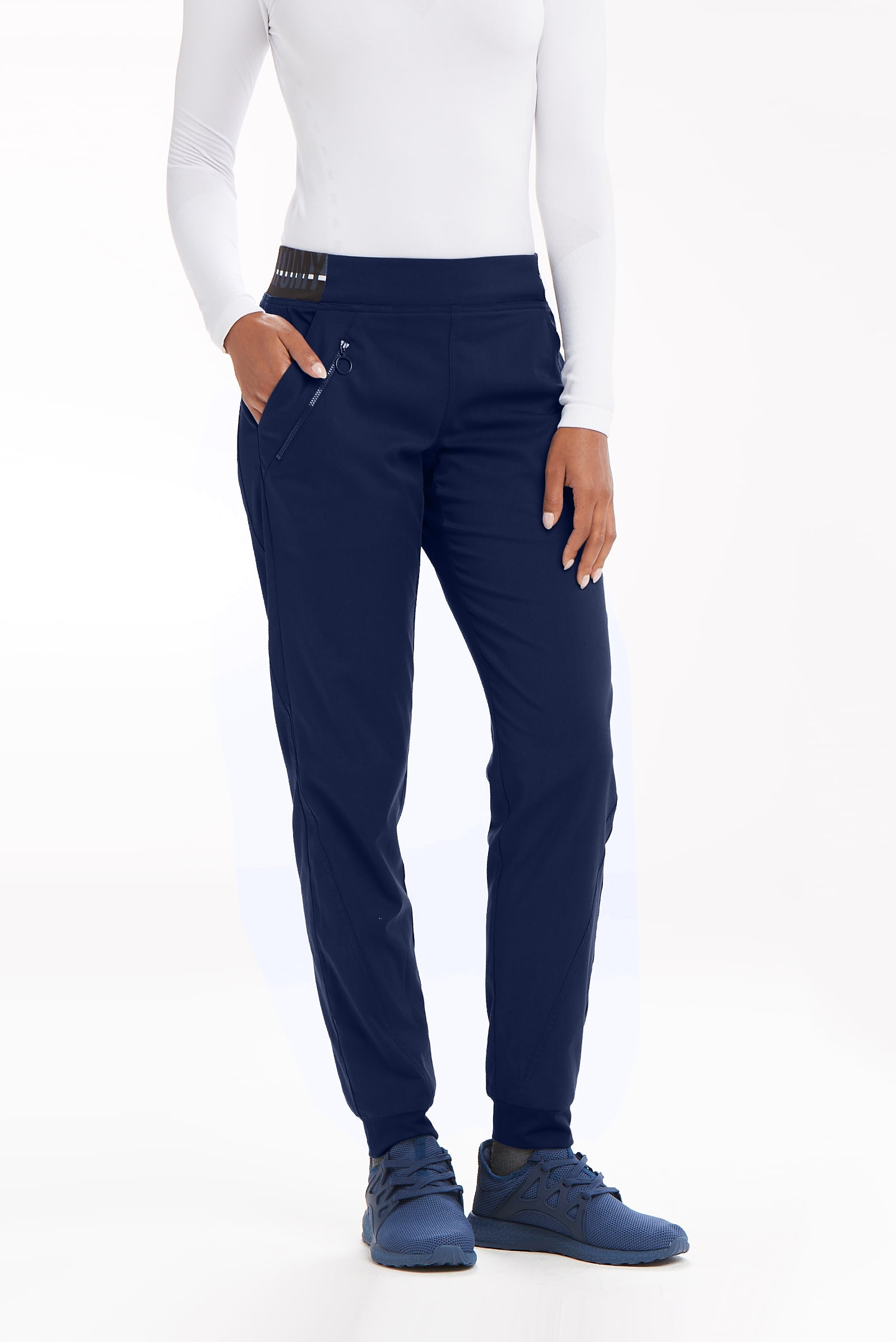 Grey's Anatomy Women's GVSP512 3 Pocket Mid Rise Jogger Scrub Pant -Indigo -X-Large - Walmart.com