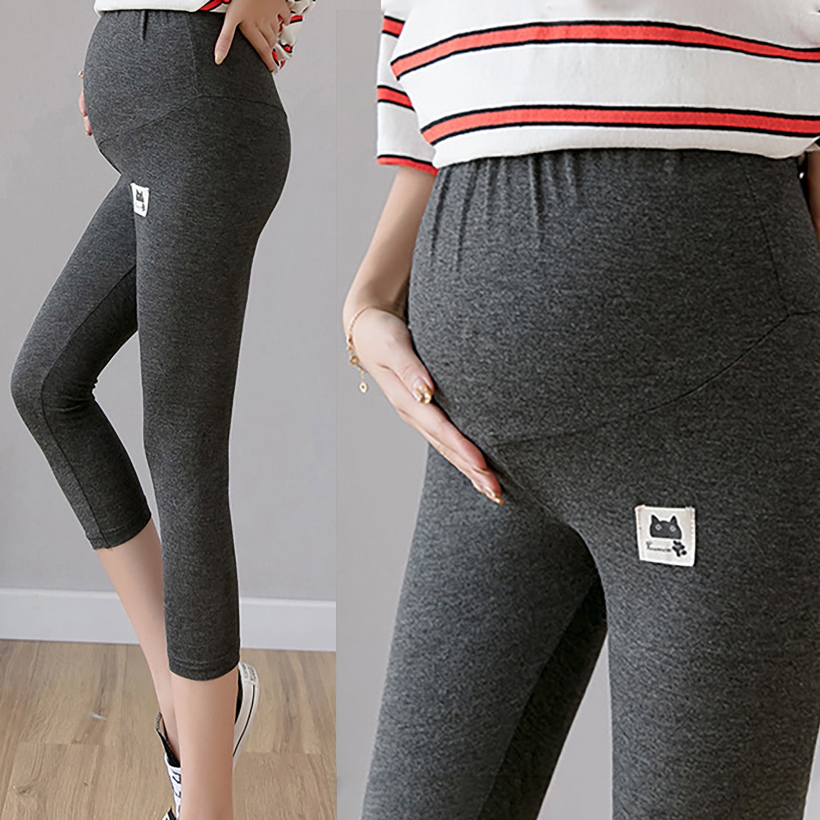 FAFWYP Maternity Leggings Comfy Stretch 