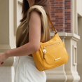 thumbnail image 4 of MKF Collection Wally Vegan Leather Women's Crossbody Bag, Sleek Shoulder Purse Handbag by Mia K - Yellow, 4 of 7