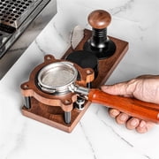 Adjustable Wooden Espresso Tamping Station Coffee Tamper Base Portafilter Holder A YIWEI