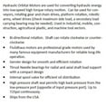 thumbnail image 6 of Hydraulic Low Speed High Torque Orbital Motor 50-500cc/rev 0-4100 in-lbs torque 0-760rpm 0-14.5gpm (50cc: Max: 787 in-lbs 760rpm 2030 psi 10.5 gpm), 6 of 7
