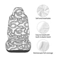 thumbnail image 4 of Wukai Snake Full Set Car Seat Covers with Soft Padding Universal Auto Front Seats Protector and Cushion Mat, 4 of 5