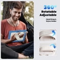 thumbnail image 3 of Junayo for iPad Pro 13 inch Case 2024 M4 Heavy Duty Shockproof Protective Case with Screen Protector Stand and Hand Strap Shoulder Strap Beige Series, 3 of 8