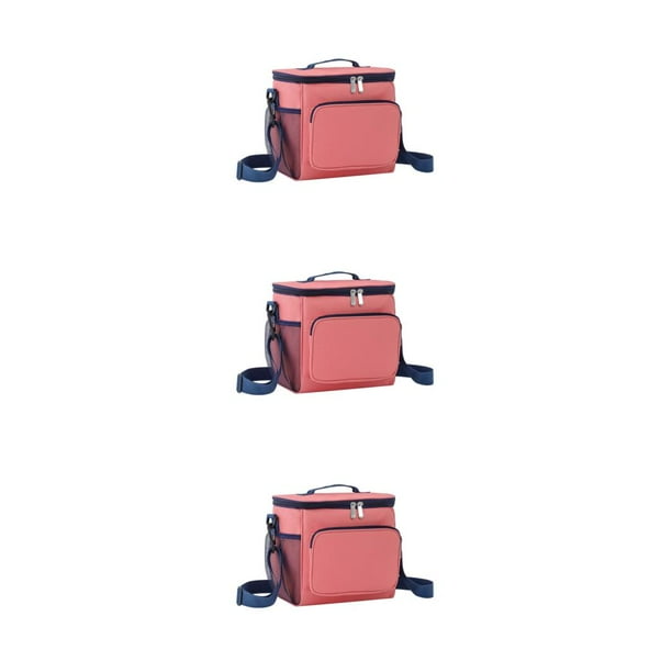 Toystoory Bolsa De Almuerzo Materiale Tessuto Oxford Multifuncional Durable Fácil De Limpiar Aislamiento Térmico Rosa Type1 NO1