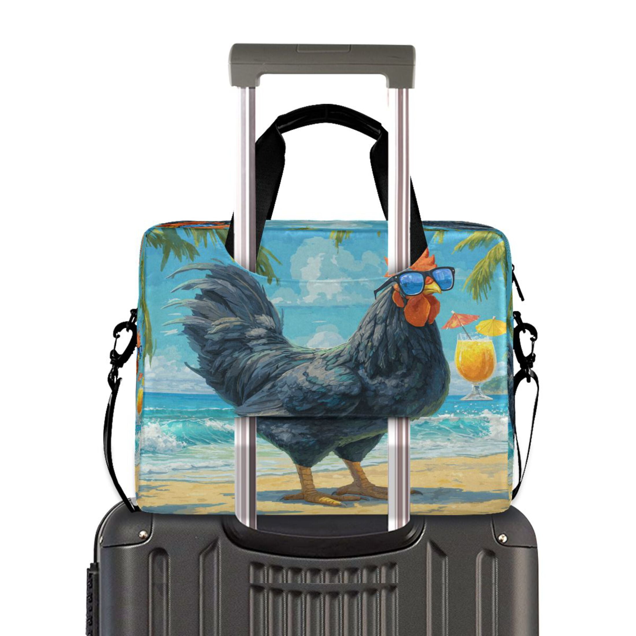 Laptop Bag Laptop Briefcase 15.7 x 3 x 11.8 Inches Laptop Bag Briefcases Laptop Storage Travel Laptop Bag Work Laptop Bag Black Rooster