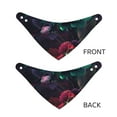 thumbnail image 3 of Rateoe Red And Green Carnation Print Pet Scarf for Dogs and Cats – Stylish Reflective Design, Breathable & Durable Pet Bandana with Quick-Release Buckle-Large, 3 of 5