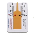 thumbnail image 5 of FRCOLOR depth gauge 4Pcs High Precision Portable Tread Pattern Depth Gauge Height Depth Measure Tool Yellow (0-20MM),2.56"X1.65"X0.2", 5 of 5
