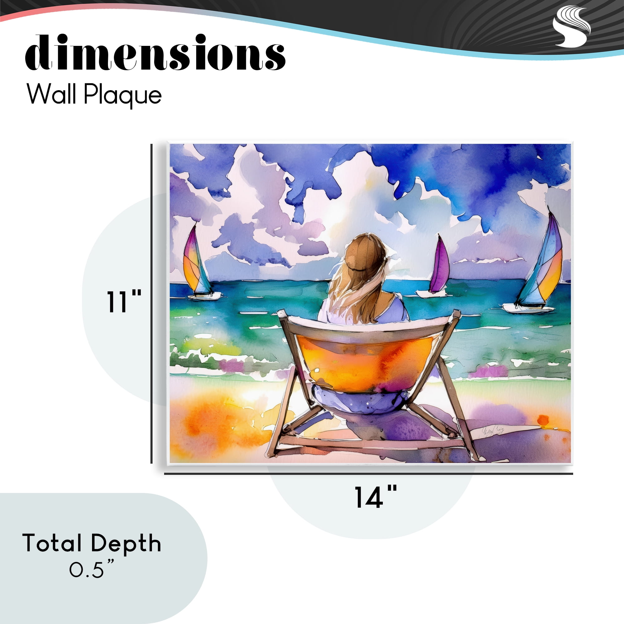 Stupell Industries Front Row to Paradise Wall Plaque Art, design by Shelly Craig