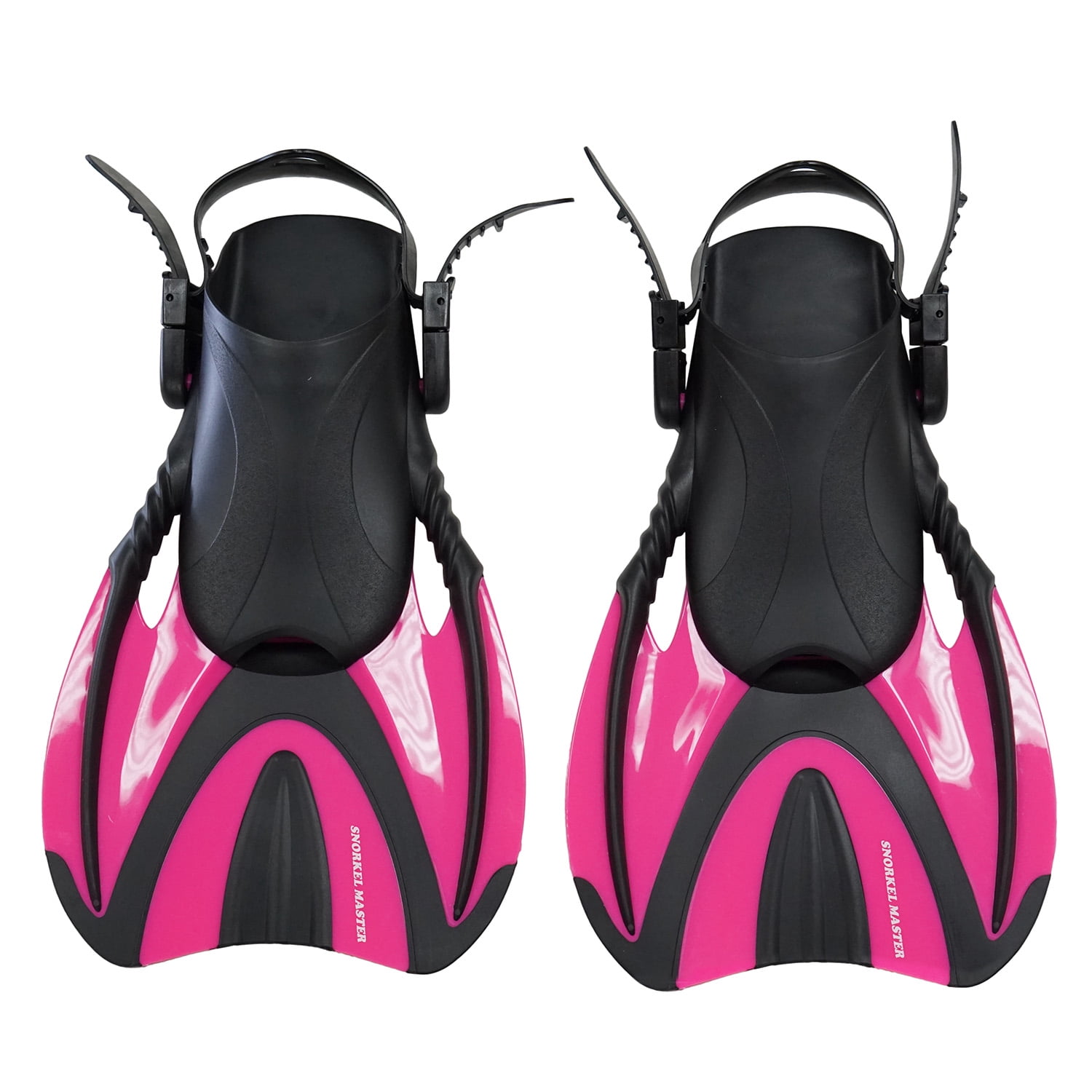 Snorkel Master Adult Hot Pink Swimming Snorkeling Fins, Small