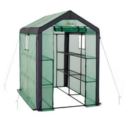 Machrus Ogrow Large Heavy Duty WALK-IN 2 Tier 8 Shelf Portable Lawn and Garden Greenhouse