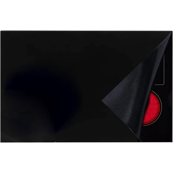 Fireproof and Waterproof Stove Top Covers, 20×30.7 inch Electric Stove Cover Mat, Glass Top Stove Cover - Ceramic Glass Cooktop Protector - Flat Top Oven Cover, Black