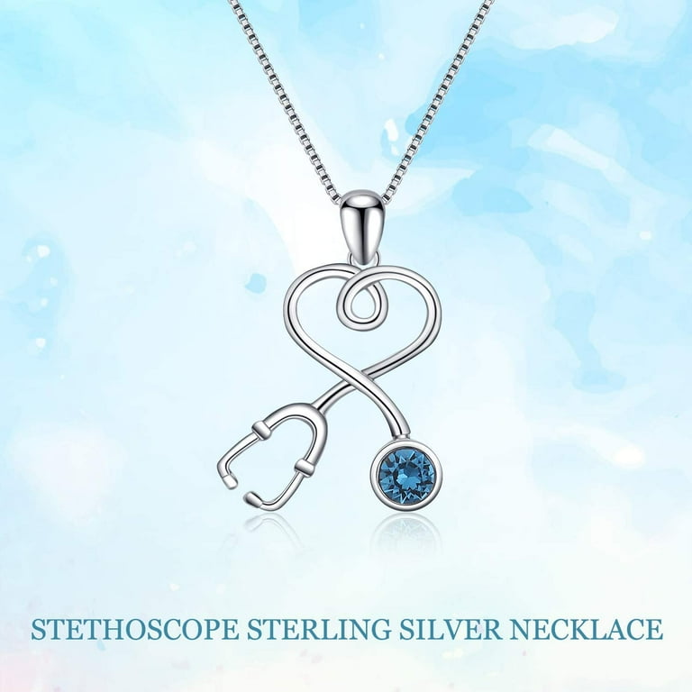 Swarovski on sale stethoscope necklace