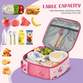 Kids Insulated Lunch Box, Lightweight & Durable Lunch Bag W/ Water