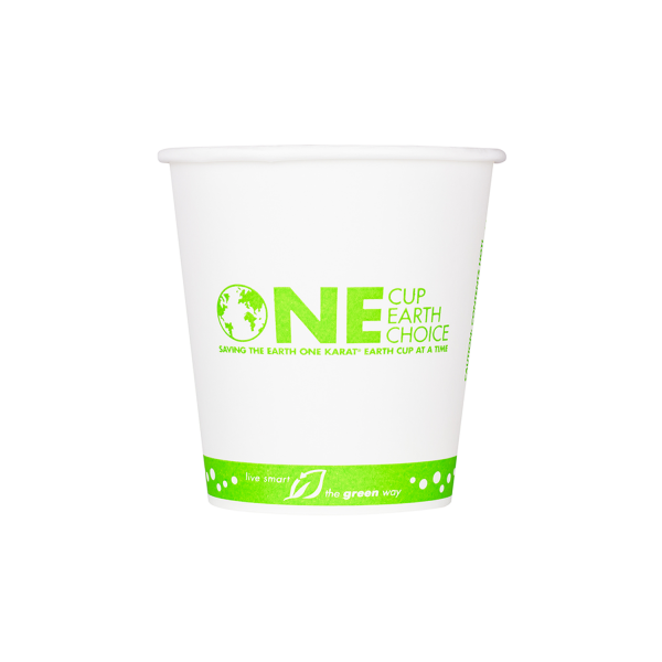 Karat Earth 10oz Eco-Friendly Paper Hot Cups - One Cup, One Earth (90mm ...