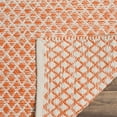 thumbnail image 4 of SAFAVIEH Montauk Vaughn Geometric Cotton Area Rug, Orange/Ivory, 2'3" x 4', 4 of 8