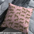 thumbnail image 2 of Castle Fairy Safari Leopard Fabric by the Yard 2 Yards, Cheetah Print Sewing Fabric, Woodland Wildlife Room Decor Fabric by the Yard, Pink Brown Room Decor, 2 of 6