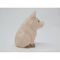 thumbnail image 5 of Pig Figurine Statue Decor Piglet Hog Farm Barn Wood Home Art Carved, 5 of 6