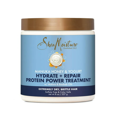 SheaMoisture Manuka Honey & Yogurt Hydrate & Repair Intensive Protein Treatment, 8 (Best Hair Protein Treatment Products)