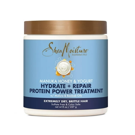 SheaMoisture Manuka Honey & Yogurt Hydrate & Repair Intensive Protein Treatment, 8 (Best Honey For Hair)