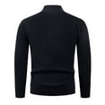 thumbnail image 4 of Men's Cable Knit Sweaters Vintage Long Sleeve Sweater Slouchy Crewneck Pullover for Winter Black 4XL, 4 of 4