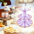 thumbnail image 4 of Storage Rack Clearance! Tier Cupcake Stand Plastic Tiered Serving Stand Dessert Fruit Snack Tower Tray for Wedding Home Birthday Tea Wedding, 4 of 7
