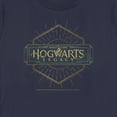 thumbnail image 2 of Women's Hogwarts Legacy Small Art Deco Logo  Graphic Tee Navy Blue Small, 2 of 4