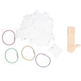 thumbnail image 2 of Plastic Floss Bobbins, Plastic Metal 100pcs Embroidery Floss Bobbins With Manual Bobbin Winder For Embroidery White, 2 of 8