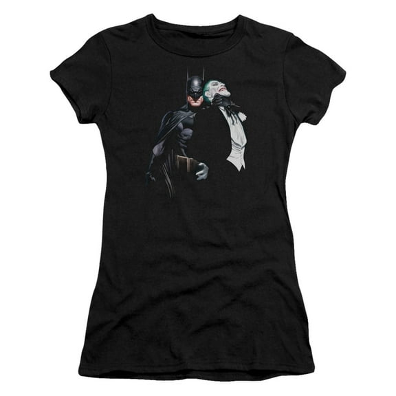 Batman Joker Choke S/S Junior Women's T-Shirt Sheer Black