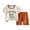 Brown, variant on Pajamas for Baby Girls Boys Pajamas Set Cute Print Crew Neck Short Sleeve T-Shirts Elastic Waist Shorts for 2t 3t 4t 5t 6t 7t Summer Pjs Kids(18-24 Months,Khaki)