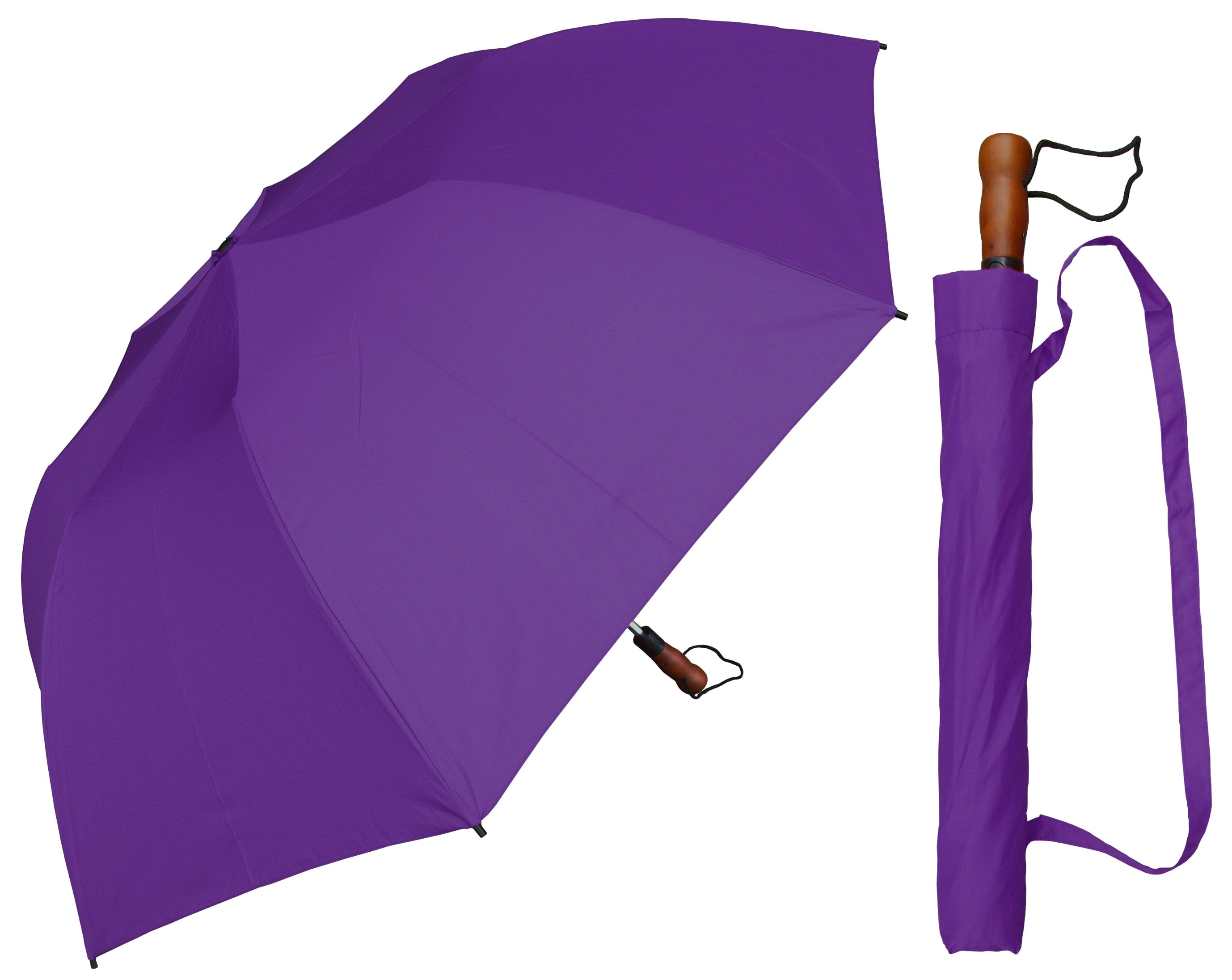 RainStoppers 58" Collapsible Sport, Purple Single Canopy Umbrella
