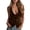 Coffee, variant on Essentials Jacket for Women Solid Fashion Sleeveless Button Vest Casual Top Lightweight Jackets Black