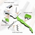 thumbnail image 3 of Uxcell 2 Pcs 4.8" Abridores de Vino Sacacorchos de Camarero, Verde, 3 of 7