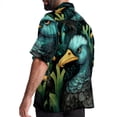 thumbnail image 3 of Platypus Men's Short Sleeve Spread Collar Beach Shirts Casual Printed Button Down Unisex Summer Tops, 3 of 6
