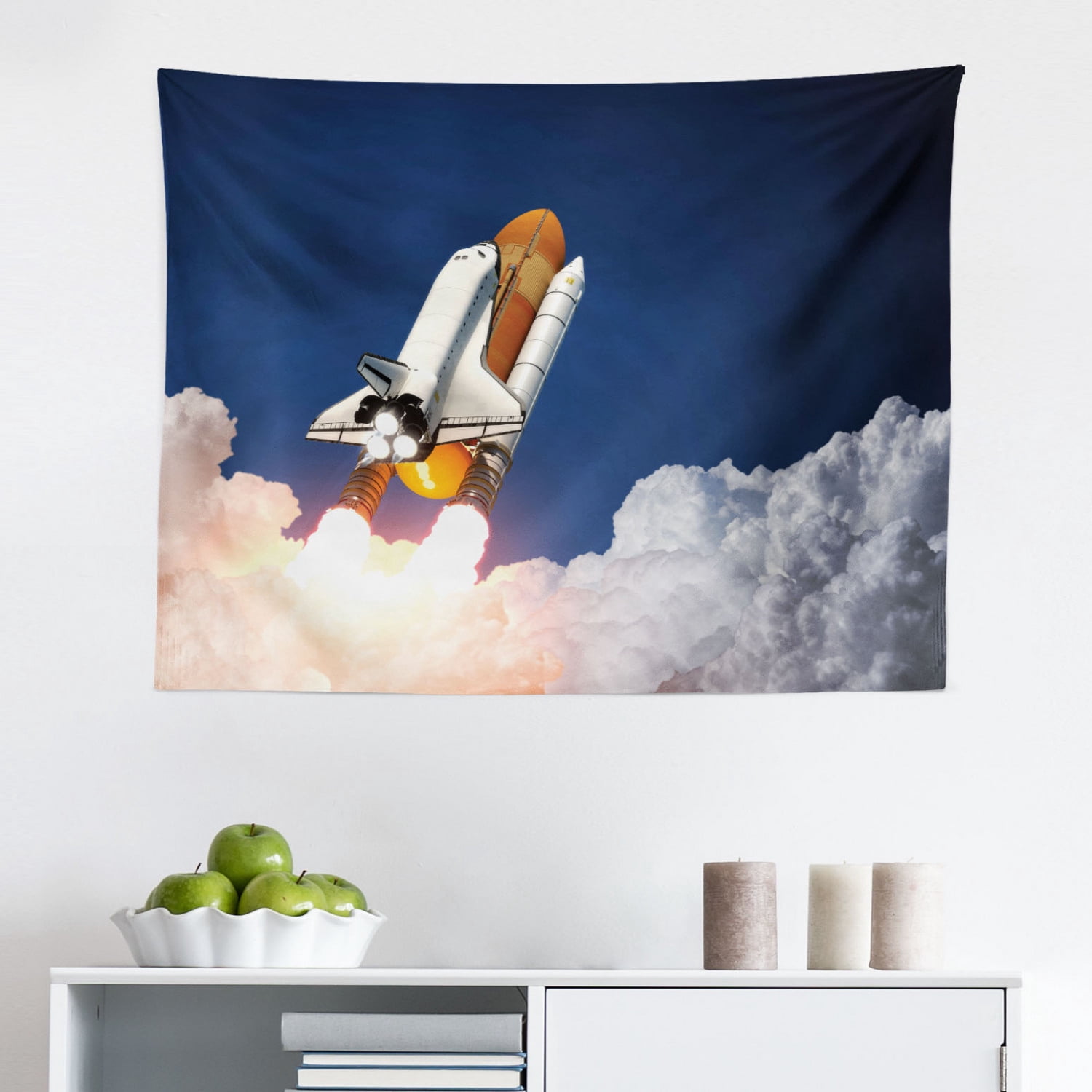 Outer Space Tapestry, Solar System of Planets Milky Way Neptune Venus ...