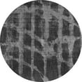 thumbnail image 1 of Ahgly Company Indoor Round Abstract Gray Modern Area Rugs, 7' Round, 1 of 4