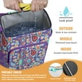 thumbnail image 2 of Vintage Cooler Backpack - Insulated 20L Leakproof Lunch Bag, Hippie Retro Style for Camping, Beach & Travel, 2 of 5