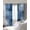Blue, variant on Blue Blackout Curtains for Bedroom/Living Room, Thermal Insulated Kitchen Curtains, Ombre Oil Painted Retro Abstract Art Modern Grommet Darkening Window Treatment Drapes 27.5"x39"x2