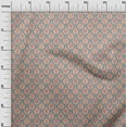 thumbnail image 3 of oneOone Cotton Poplin Twill Orange Fabric Asian Suzani Dress Material Fabric Print Fabric By The Yard 56 Inch Wide, 3 of 5