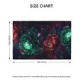 thumbnail image 2 of Placemats Set of 4 / 6, Red and Green Carnation Placemats for Dining Table Indoor/Outdoors Heat Resistant Washable Placemats 18" x 12", 2 of 8
