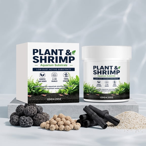 Aquarium Substrate,Aquatic Plant Soil for Shrimp and Fish Tank Low Dust Aqua Soil for Aquarium Plants,Porous Granules Resist Rapid Compaction,Plant-Friendly Freshwater Substrate