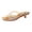 Gold, variant on Kitten Heel Jelly Sandals For Women Fashion Print Comfort Square Toe Slip On Clear Low Heel Flip Flops Summer