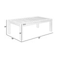 thumbnail image 5 of Benjara Sol 52" Outdoor Coffee Table- Slatted Top- Weathered Eucalyptus Wood, 5 of 5