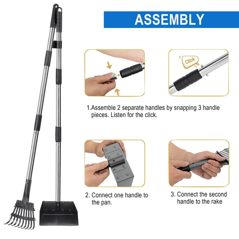 Suchown Dog Pooper Scooper for Large Medium Small Dogs 38 Long