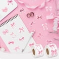 thumbnail image 1 of Jiaeri Bow Closure Tape Stickers,Self-Adhesive Scrapbook Decorative Washi Tape Roll,Heart and Bow Pattern Gift Wrapping Sealing Labels for Diary Planner DIY Craft Supplies, 1 of 7