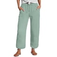 thumbnail image 2 of Sweatpants for Women 2025 Elastic Waist Drawstring Straight Leg Joggers Casual Trousers Sweats with Pockets, 2 of 6
