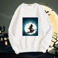 thumbnail image 1 of MKLEKYY Womens Sweaters Fall Ladies Fashion Witch Letter Printing Long Sleeve Sweater, 1 of 1